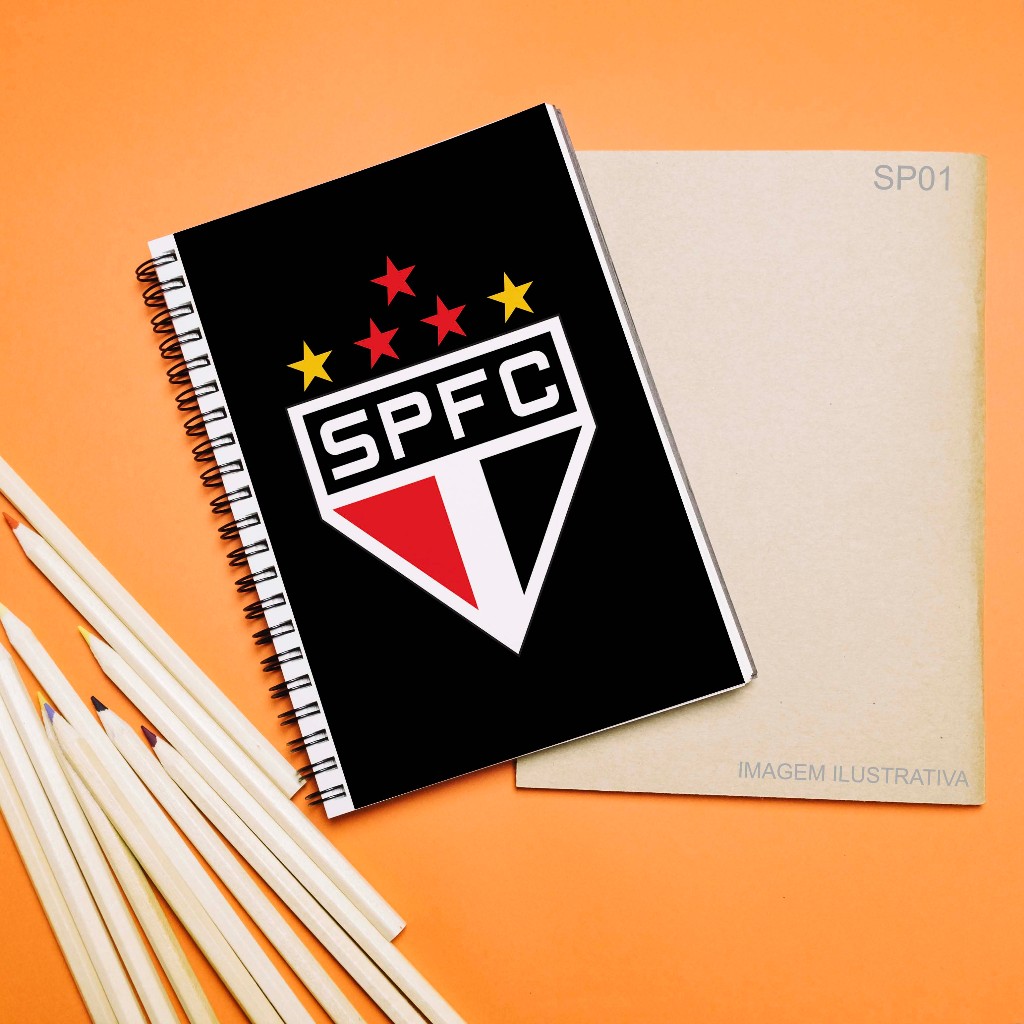 KIT 2 Adesivos para Capa de Caderno São Paulo (16x24cm) Capa Personalizada