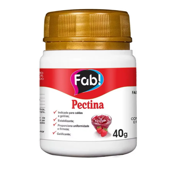 Pectina Fibra Alimentar 40g Gelitificante Uniformizante Fab! em Oferta na Shopee