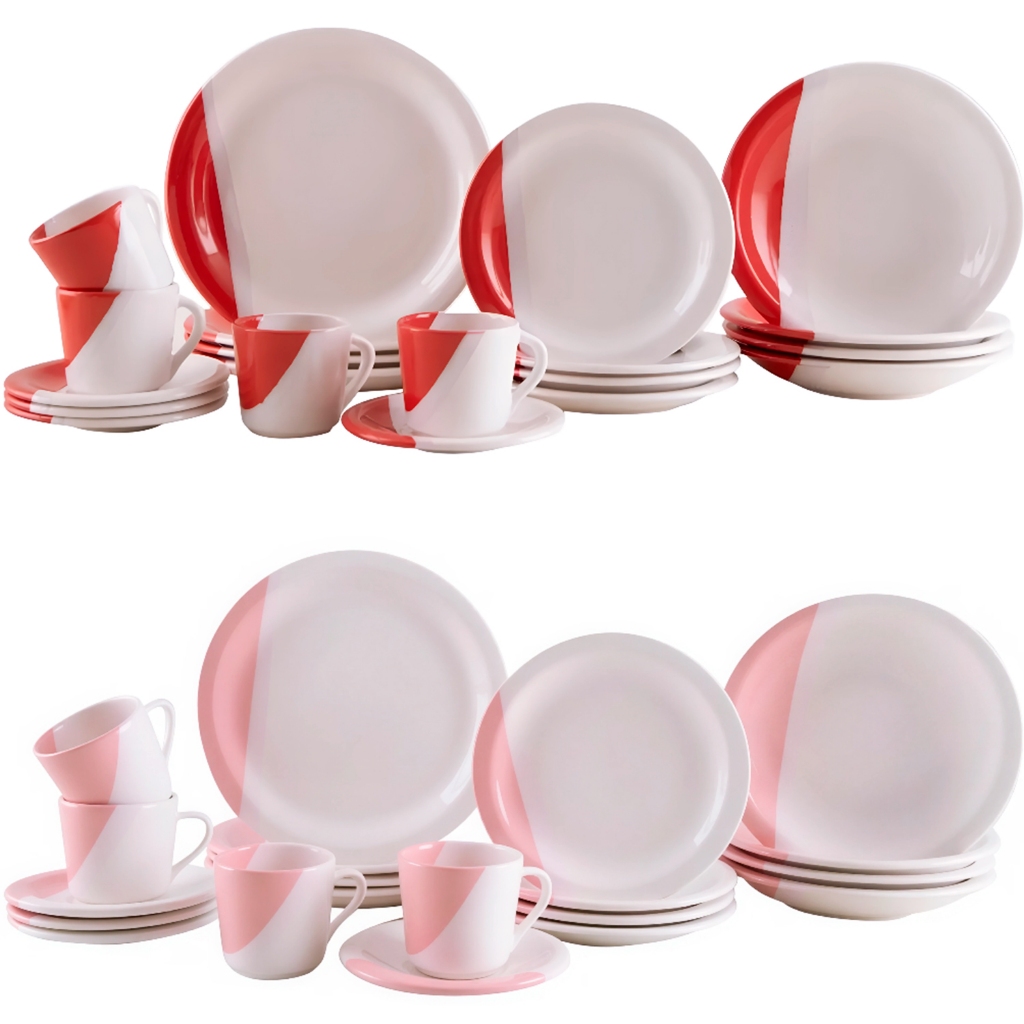 Aparelho de Jantar Jogo C/20 Peças Cerâmica Embalagem Segura