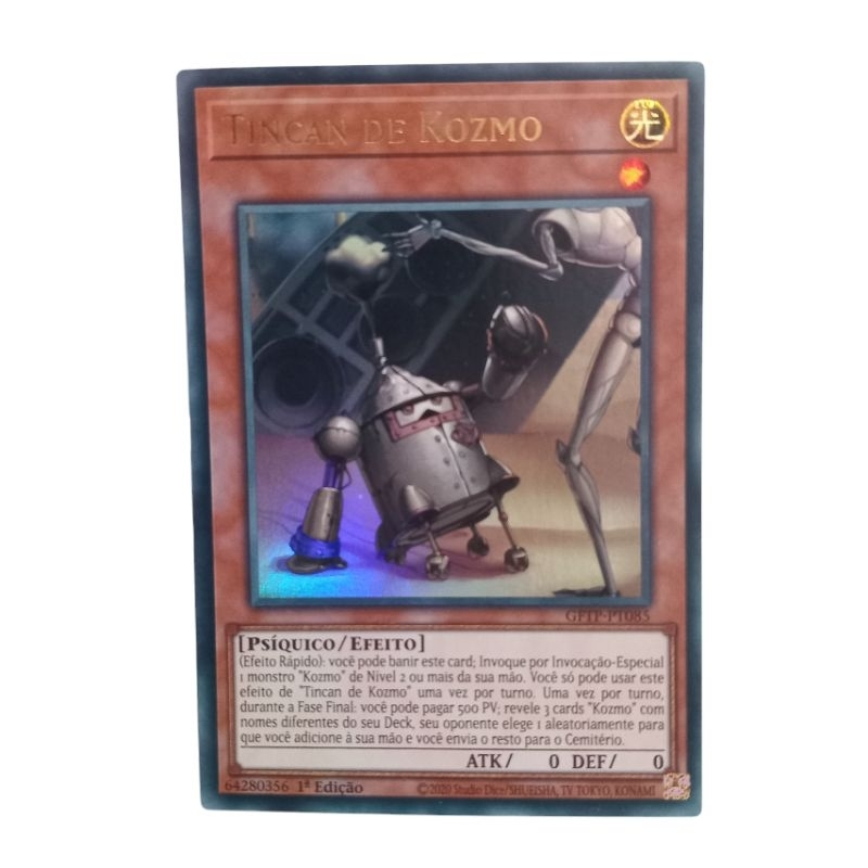 Tincan de Kozmo Carta Holográfica Original Yu-gi-oh Fantasmas do Passado