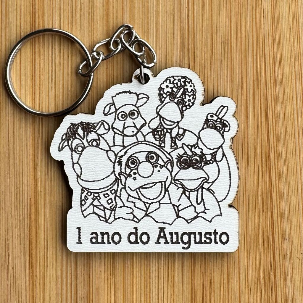 Kit Chaveiros Aniversário Infantil Turma do Cocoricó MDF Personalizado Personalizado MDF