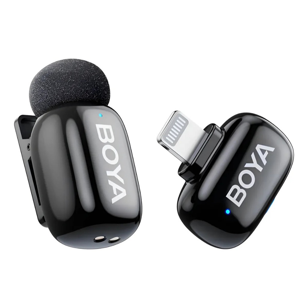 Microfone Lapela Semfio Boya Boyamini-16 Para Ios Preto