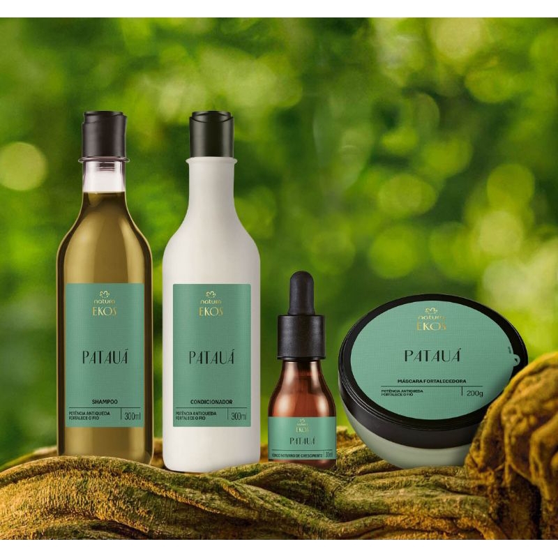 Kit Ekos Patauá Shampoo, Condicionador, Máscara e Tônico