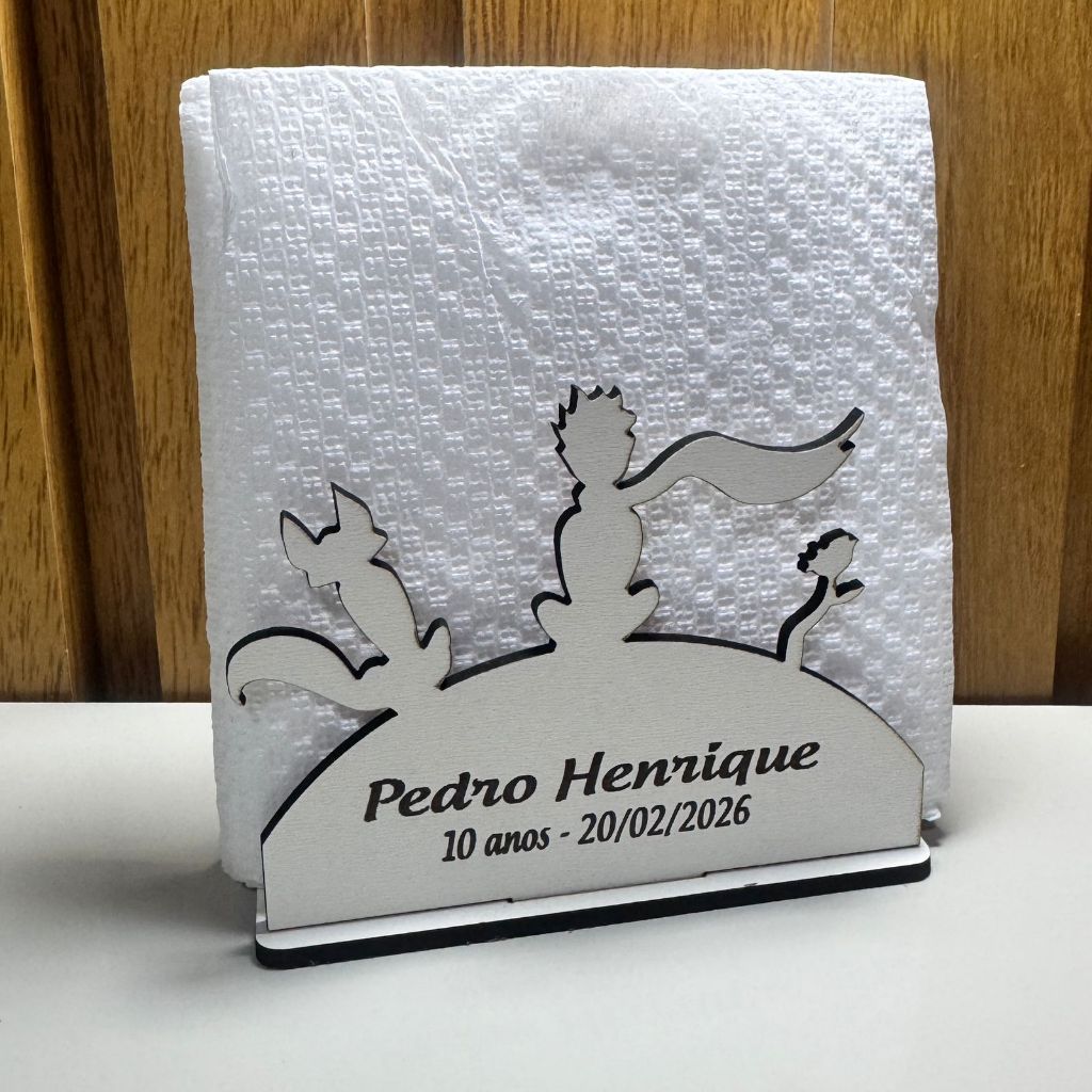 Kit Porta Guardanapo Pequeno Príncipe Personalizado em MDF | Lembrancinha de Aniversário Personalizado MDF