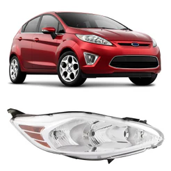 Farol New Fiesta 2011 2012 2013 Mexicano Máscara Cromada Manual