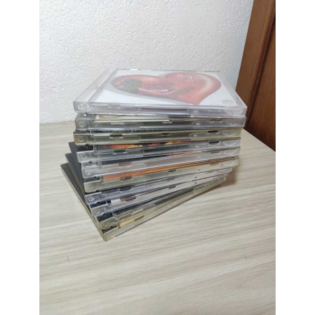 Estojo Para CD, 10 Unidades, Caixinha de CD, Usados, Em Bom Estado