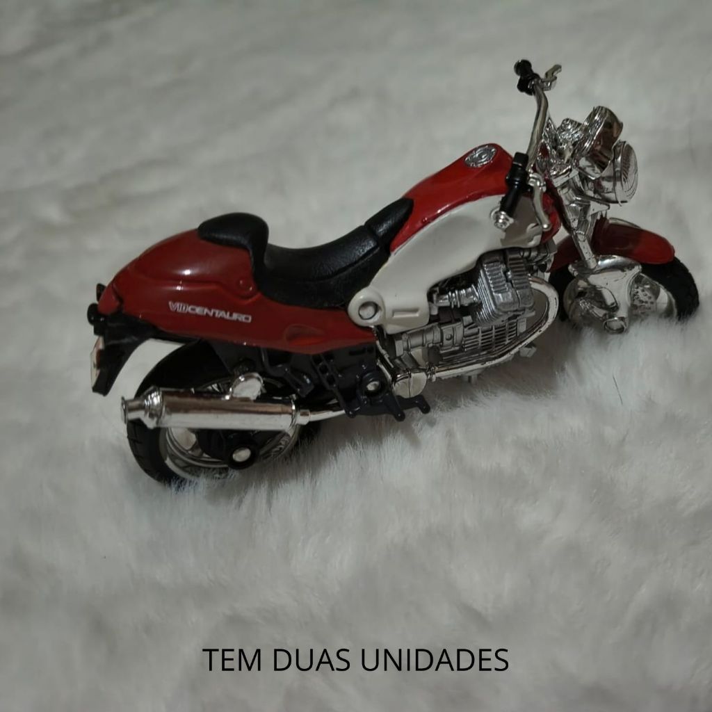 Miniatura Moto Guzzi V10 Centauro Maisto Escala 1:18 - Vermelha