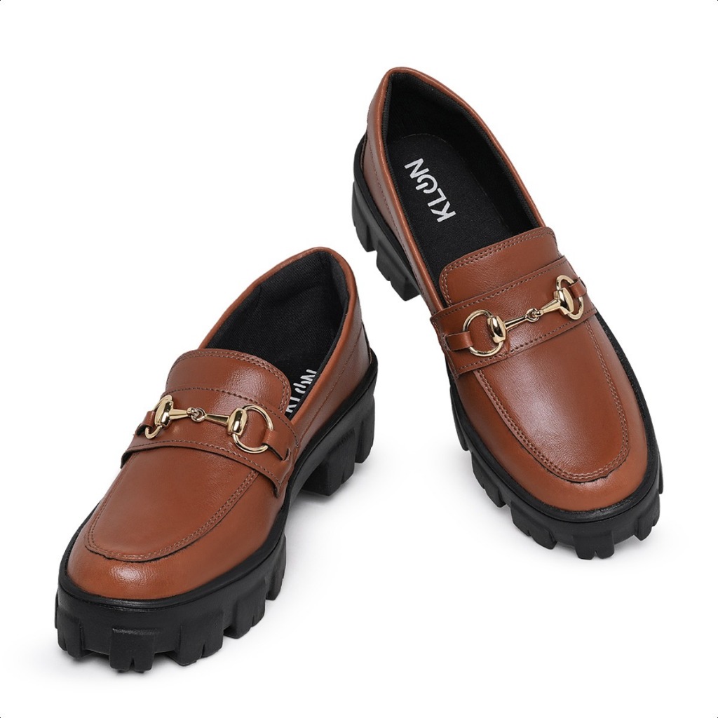 Sapato Feminino Mocassim Tratorado Blogueira Casual Dia a Dia Confortavel Trabalho Laser Antiderrapante