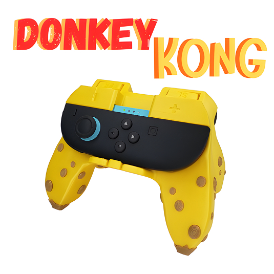 Joycon Donkey Kong Bananza Suporte Kit 2 Peças Esquerda Direita Nintendo Switch 2 Personalizado Grip