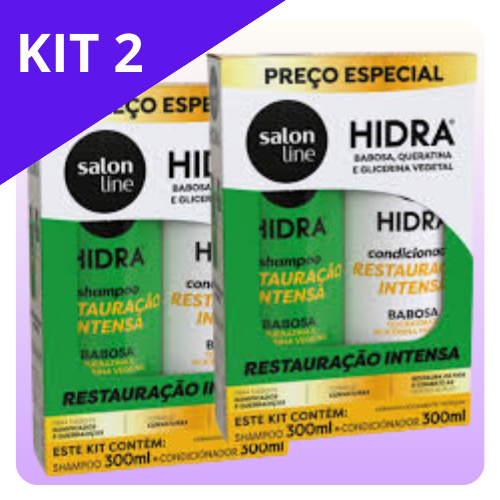 Kit 2 Kits salon line -  shampoo 300ml + condicionador 300ml - Restauração Intensa