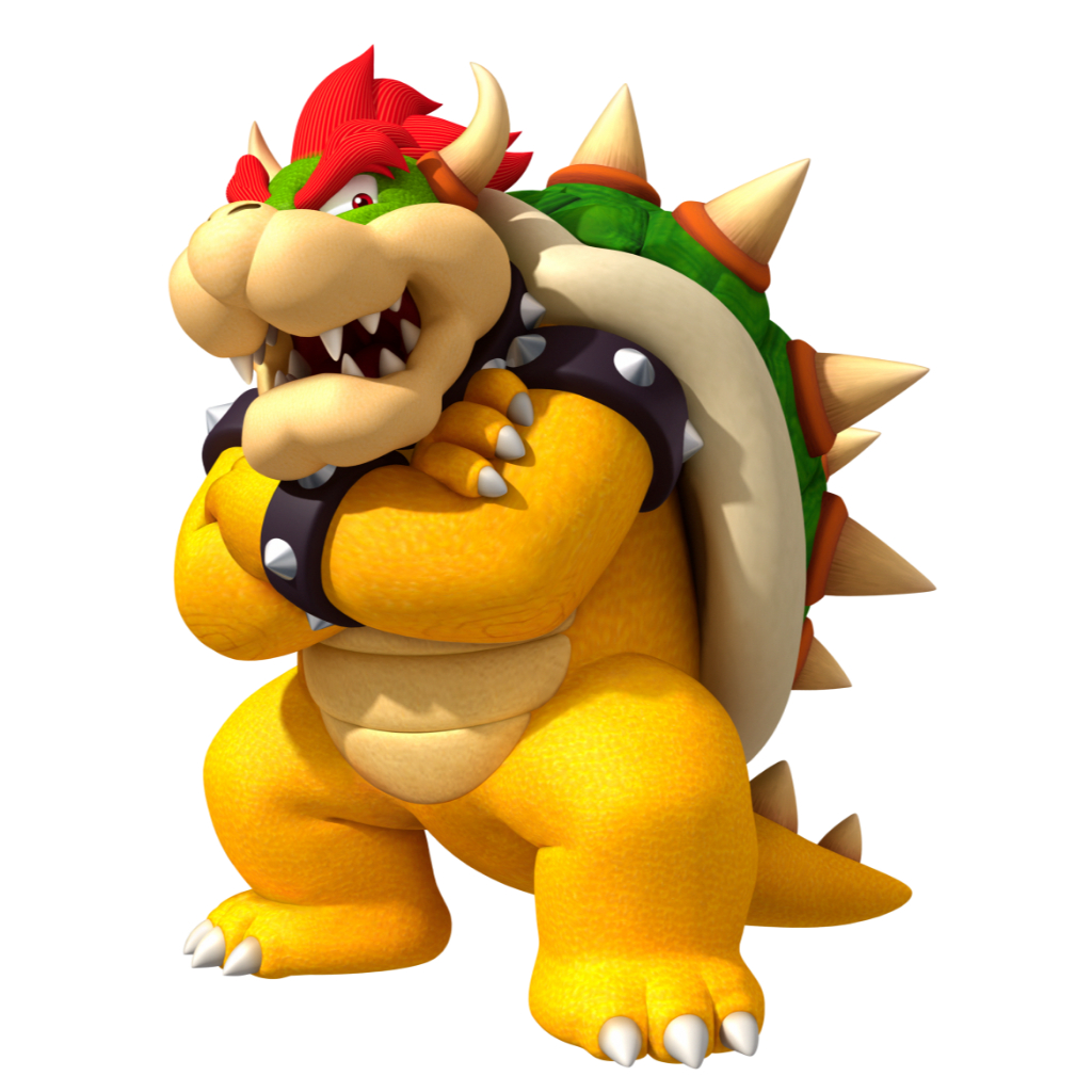 Display de Chão Mdf Decoração Festa - Bowser Vênus Fire Super Mário - Novo (1 Peça - Vários Tamanhos)