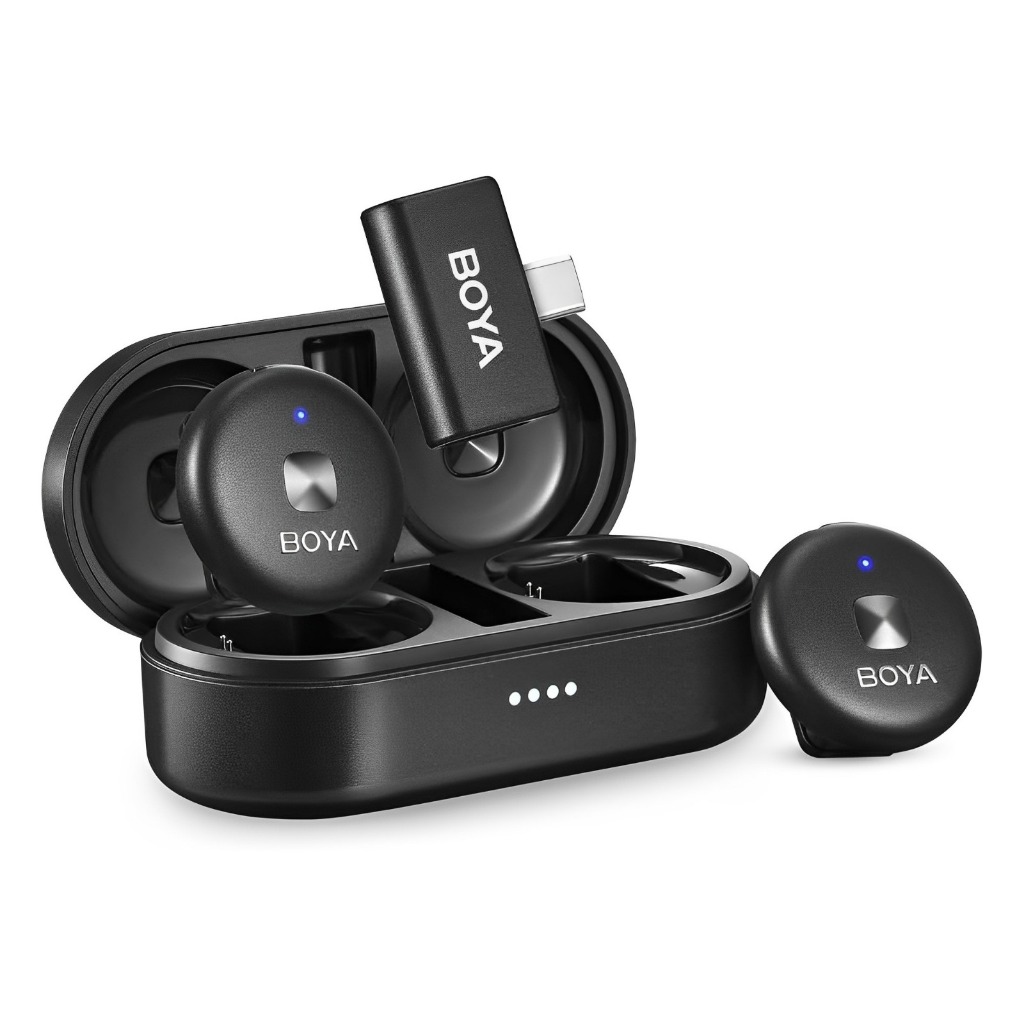 Sistema Microfone Sem Fio Boya Omic-u Usb C Lapela Preto em Oferta na Shopee