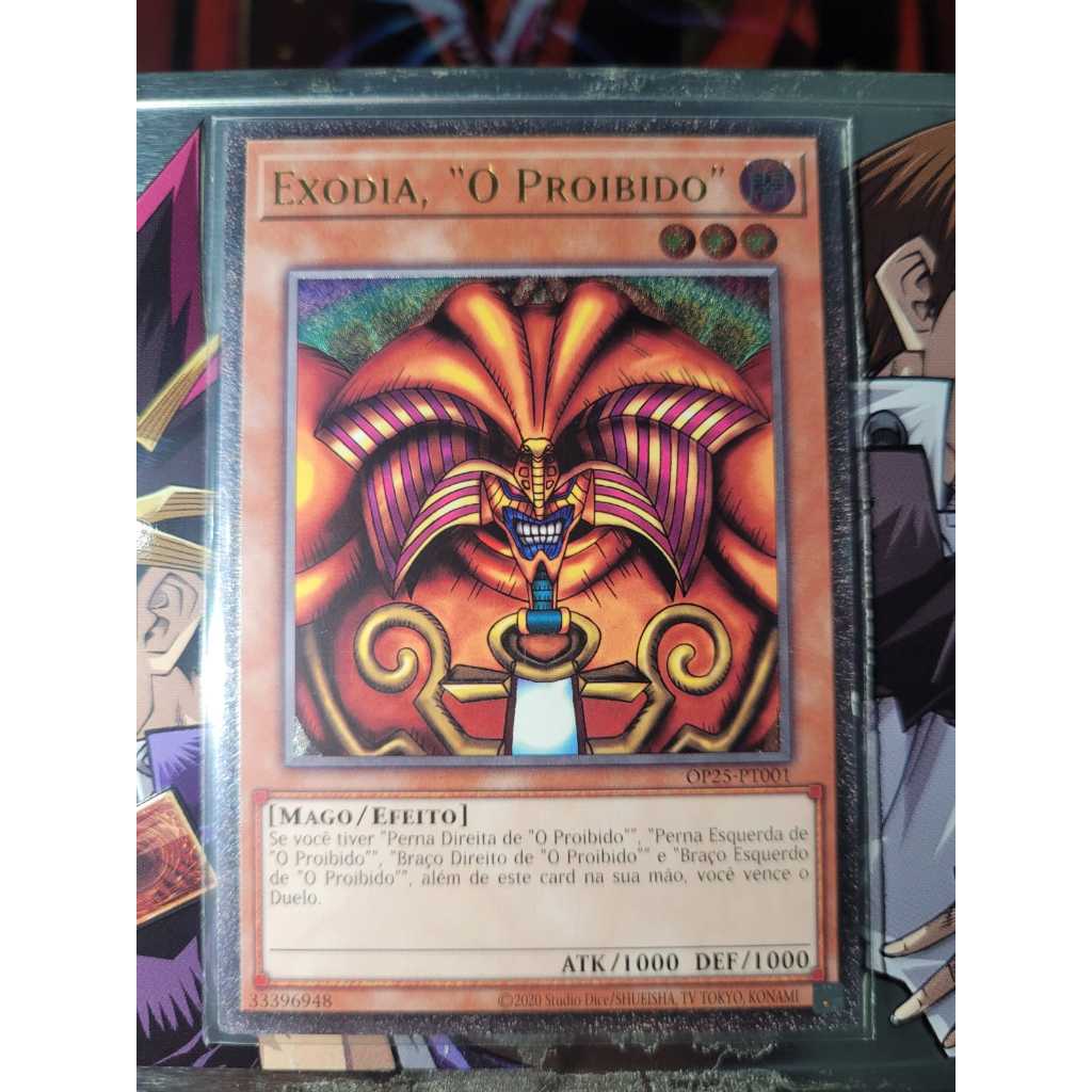 Exodia, "O Proibido" -  Raridade ULTIMATE. Yugioh! Original Konami.