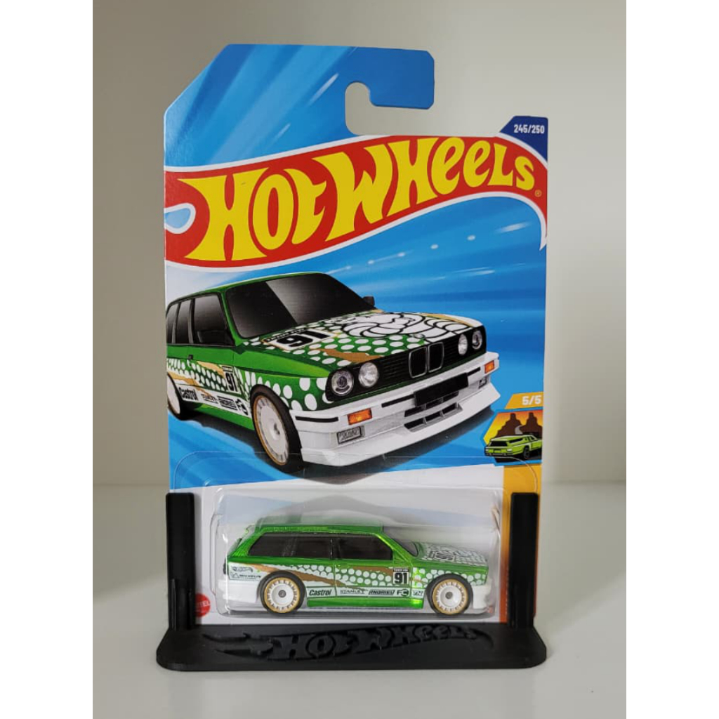 BMW M3 wagon/remorque super T-hunt (rodas com pneus de borracha) HotWheels