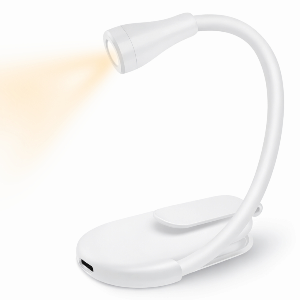 Luz De Leitura Recarregável De Livro Com Clipe Prendedor em Oferta na Shopee