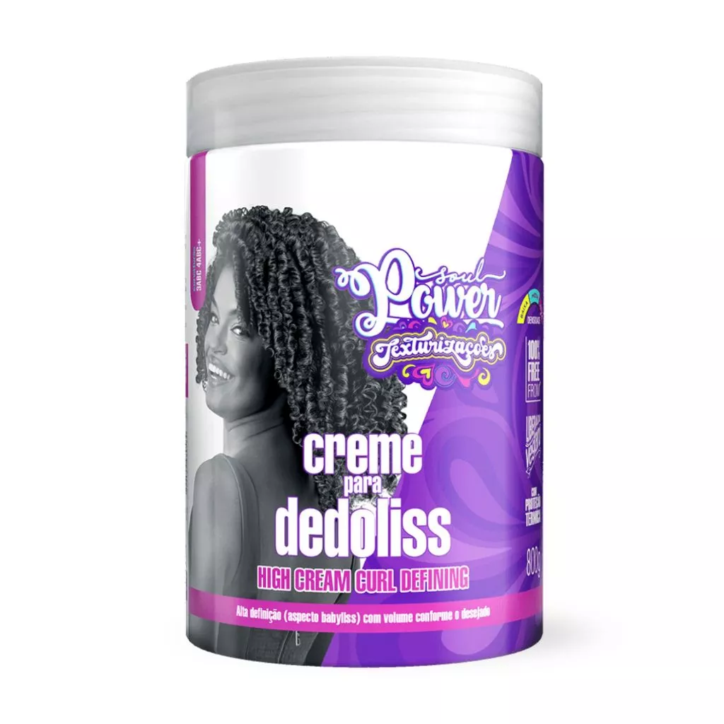 Creme Para Dedoliss SouL Power Texturizações 800g - Pentear C/ Proteção Térmica | Vegano