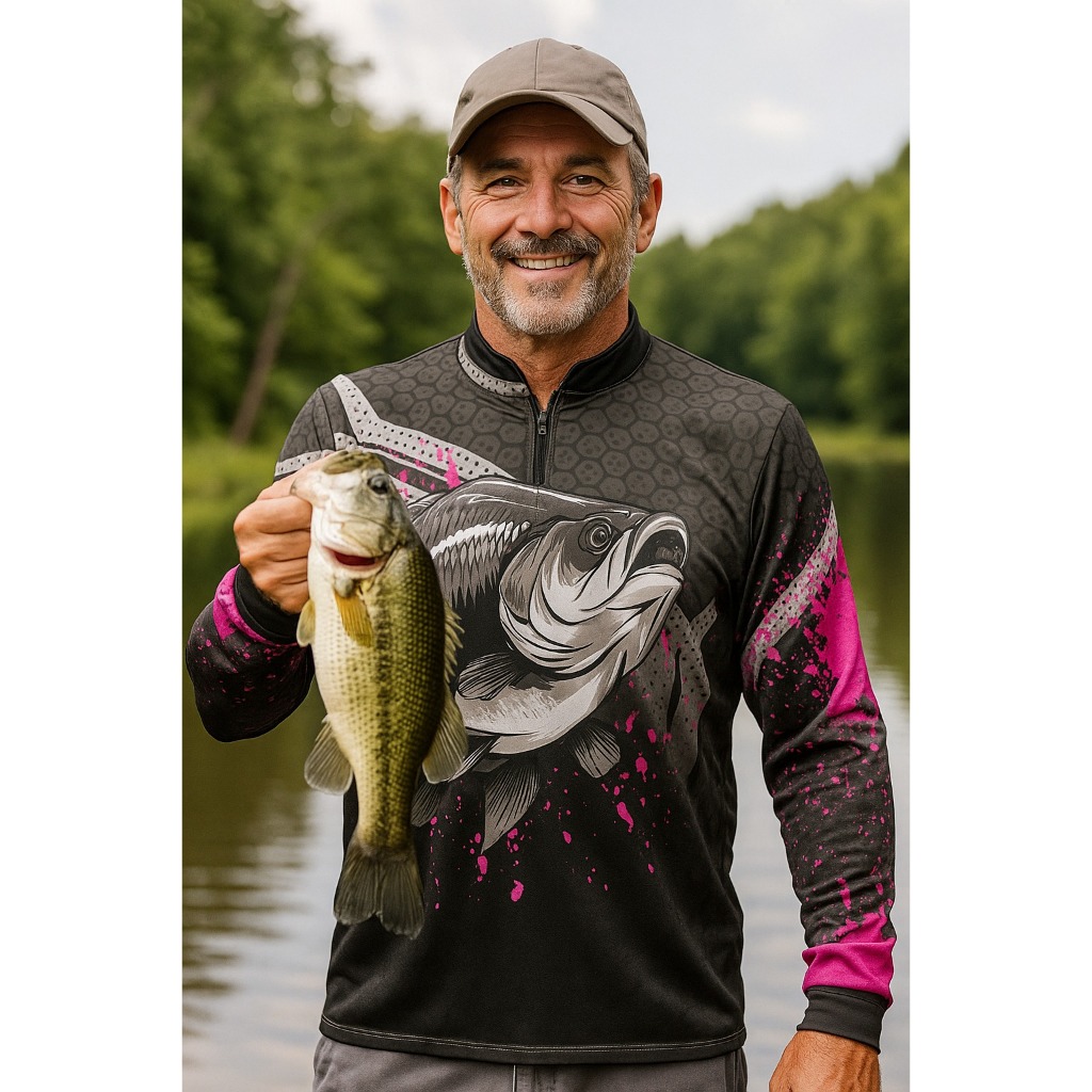 Camisa de Pesca Proteção Solar Uv50 Blusa Dry fit Camisa Pescaria Dourado Masculino Tucunare