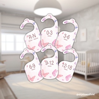 Separador E Organizador De Cabide Infantil Borboletas em Oferta na Shopee