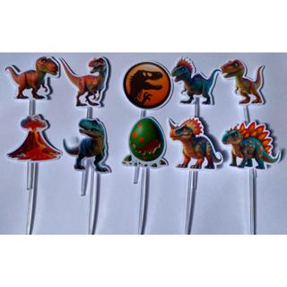 30, 60  ou 120 Tags Toppers Apliques P/ Docinho Doces Dinossauro (classico/digital) ou Dino Baby em Oferta na Shopee