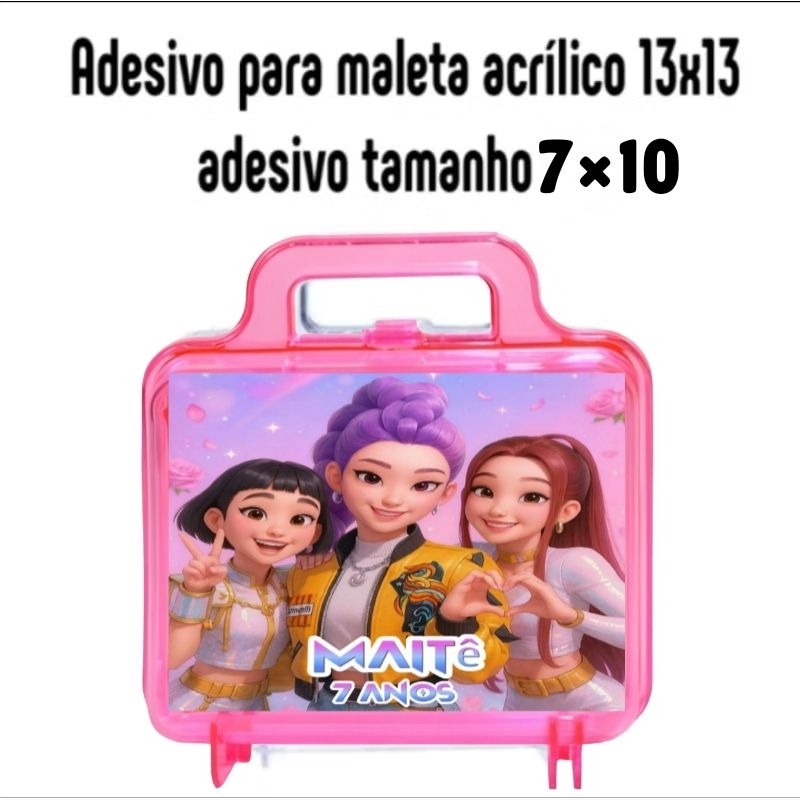 Adesivos para maletinha acrílica (MEDIDA DO ADESIVO 7×10)