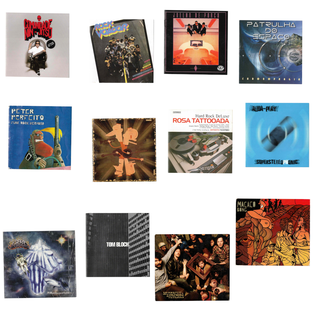 Lote de 12 CDs - Macaco Bong, Mustache e os Apaches, Tom Bloch, Rosa Tattooada, Peter Perfeito