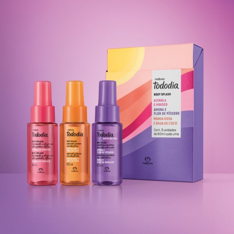 Kit Tododia Body Splash Miniaturas Verão da Natura