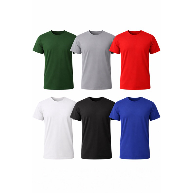 Kit 5 Camisetas Básicas Masculinas Poliéster Leve e Macia Conforto Para Dia a Dia Academia e Praia em Oferta na Shopee