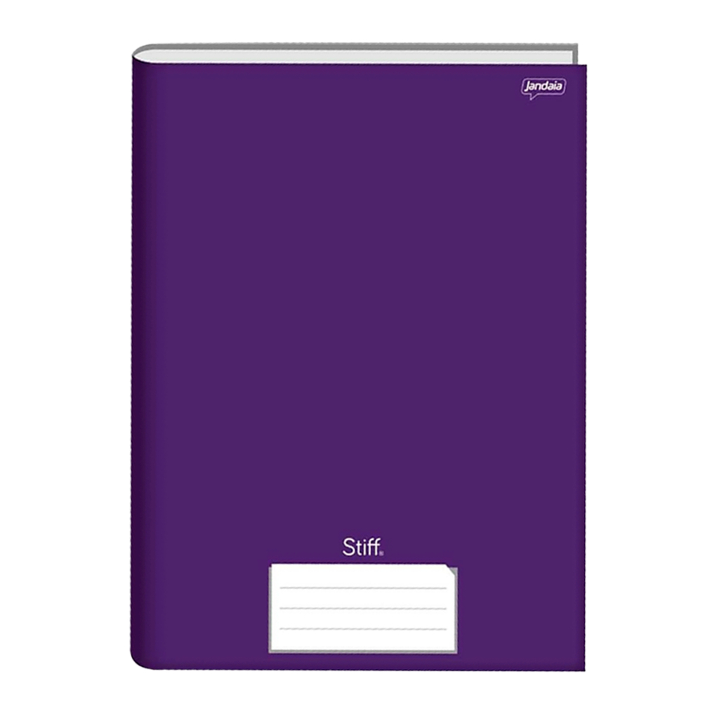 Kit 05 Cadernos Brochurao 96 Folhas Pautado Capa Dura Lilas escuro - Stiff