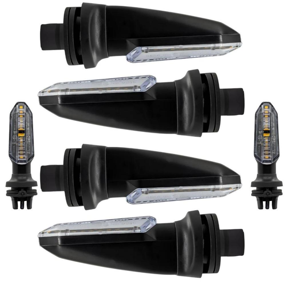 Pisca LED Cb250f Twister 2019 Moto Honda CG 125/150/160 Titan Fan | Par + Kit 4 | 12V Seta Super Brilhante Universal — imagem 2 de 2