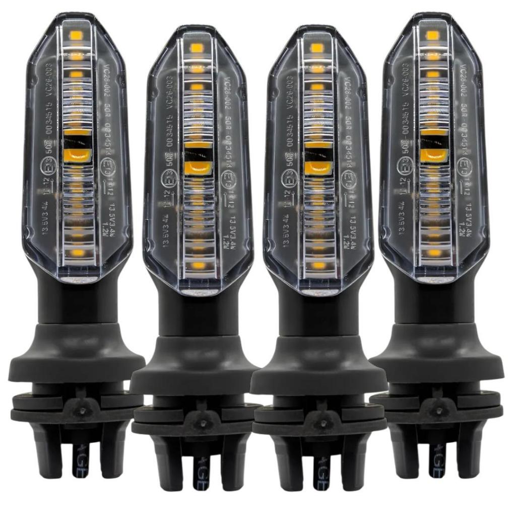 Pisca LED Cb250f Twister 2019 Moto Honda CG 125/150/160 Titan Fan | Par + Kit 4 | 12V Seta Super Brilhante Universal