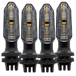 Pisca LED Cb250f Twister 2019 Moto Honda CG 125/150/160 Titan Fan | Par + Kit 4 | 12V Seta Super Brilhante Universal