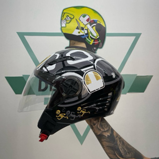 Capacete Para Moto Fw3 X Open Classic Aberto Personalizado Tartaruga Cinza em Oferta na Shopee