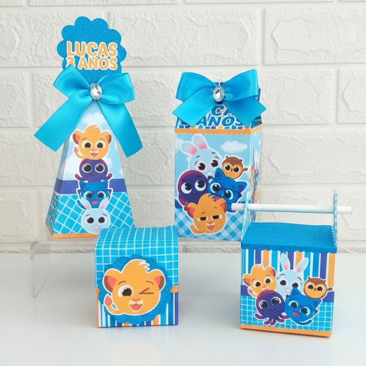 Kit Caixinhas Personalizadas Bolofofos Lembrançinha Festa Personalizados  Aniversário