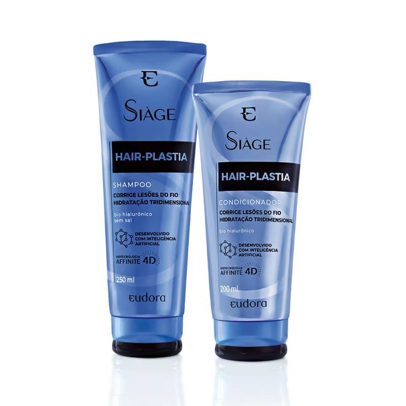Combo Siàge Hair Plastia Shampoo + Condicionador +Leave-In Concentrado Cicatrizante Siàge Cica-Therapy 100ml + BRINDE