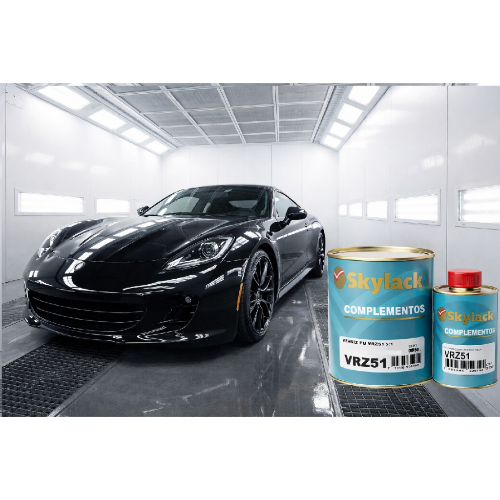 9 Kit Verniz Pu Automotivo Alto Brilho VRZ51 5X1 C/cat SKYLACK — imagem 2 de 2