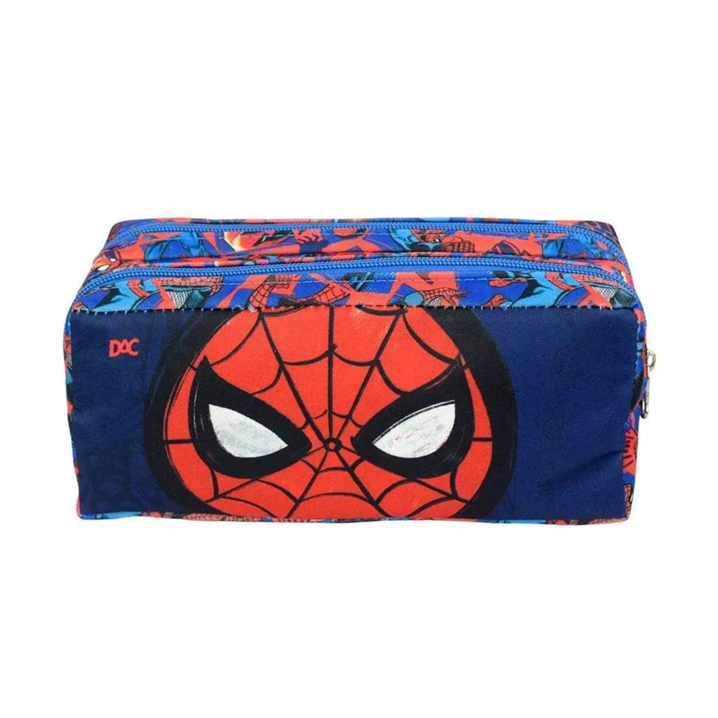 Estojo Escolar Duplo Grande Homem Aranha Original Spider-man