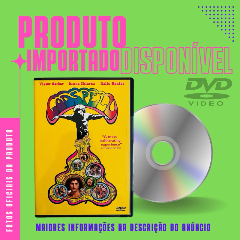 DVD LACRADO IMPORTADO FILME GODSPELL - VICTOR GARBER