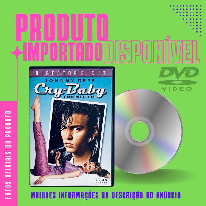 DVD IMPORTADO FILME CRY BABY - Johnny Deep