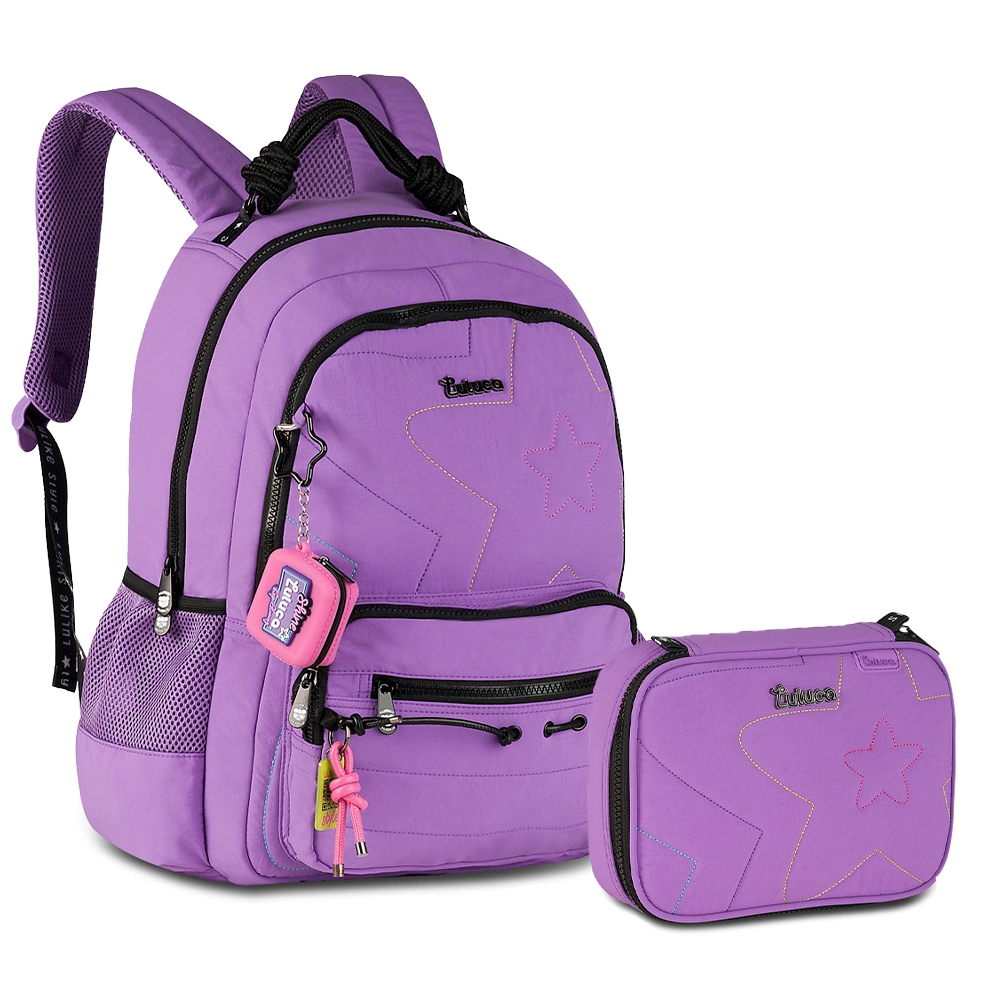 Kit Costas Luluca Youtuber Estojo Box Clio Style Feminino Juvenil Bolsa Escolar Porta Fone em Oferta na Shopee