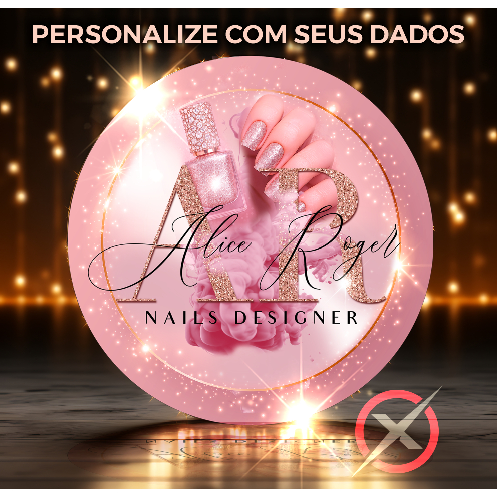 Logo Placa  Placa Studio achadinhos Salão de Beleza Fachada studio Decoração elegante Placa de logo