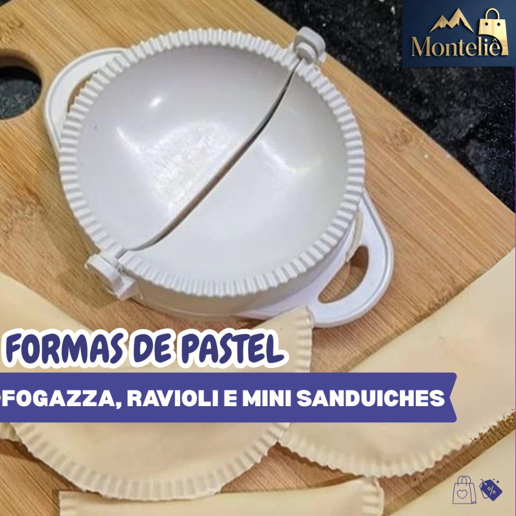 Kit Fecha Pastel Forma Molde Fogazza Salgados Risole Massas Ravioli Modelador Modelar