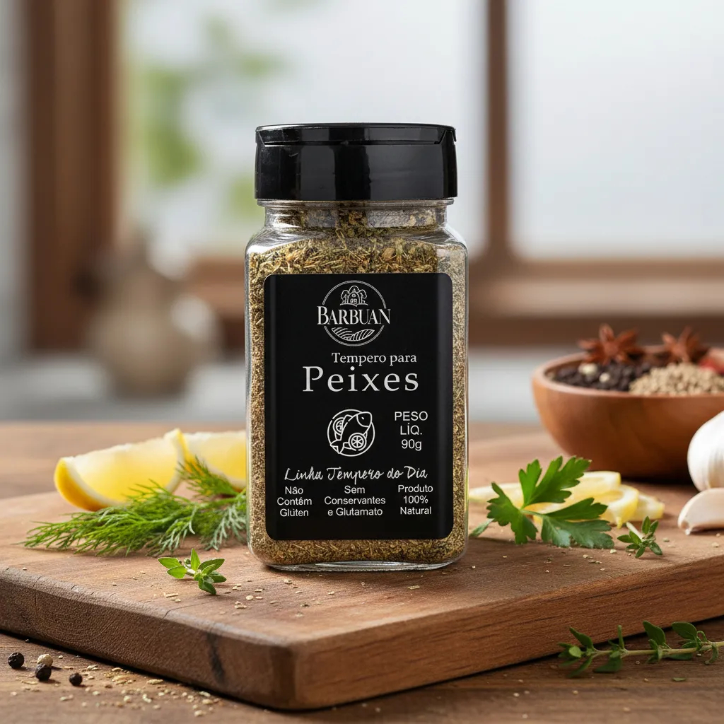Tempero Natural Especial Peixes 90g - Barbuan Casa de Sabores em Oferta na Shopee