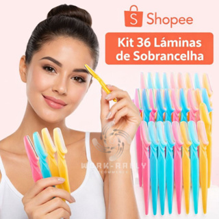 Kit 36/24/12 Laminas para Sobrancelha Multicolorida - Unissex Corpo e Rosto em Oferta na Shopee