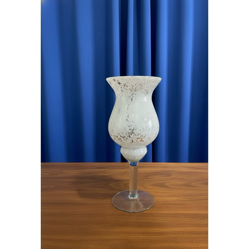 Taça de vidro marmorizada vaso para flores Napoli