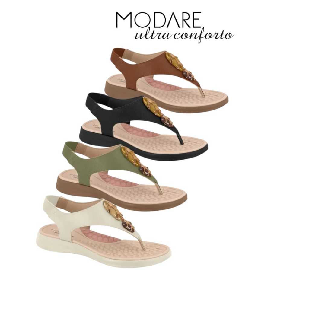 Sandália Modare Feminina Casual Dedo Ultra Conforto 7174.123 em Oferta na Shopee