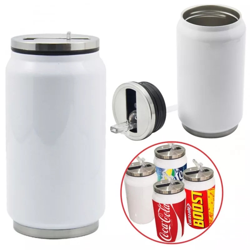 Caneca Termica Formato Latinha Aco Inox Sublimacao Para Personalizar Atacado