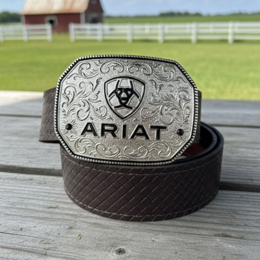 Cinto Country Ariat Masculino Feminino Boiadeiro Rodeio Festa Peao Traiado Qualidade Premium Cavalgada Vaquejada