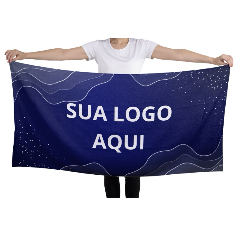 Kit 10 toalhas Personalizadas com sua logo para brindes corporativos ou eventos. aniversario em Oferta na Shopee
