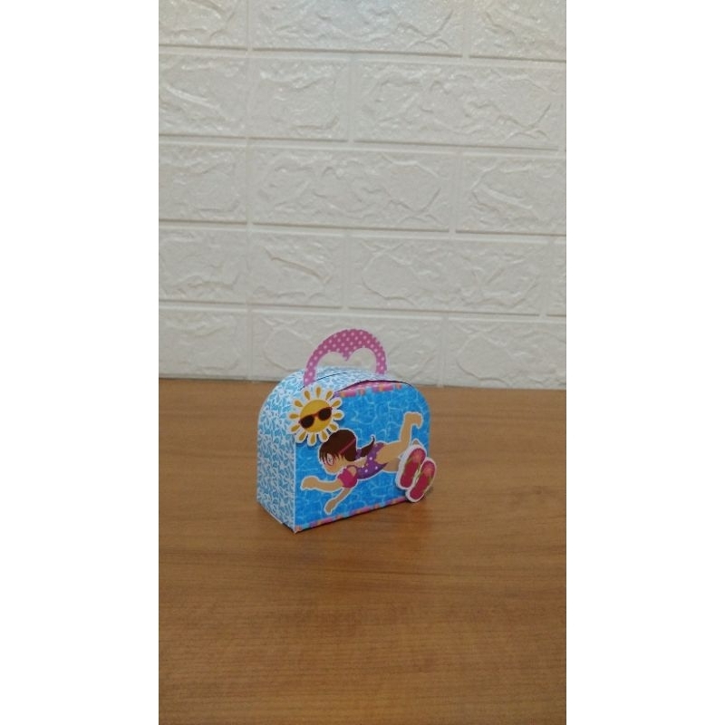 Caixa Maletinha Personalizada Pool Party Menina/Lembrancinhas Personalizadas Para Festas/Caixinhas Personalizadas