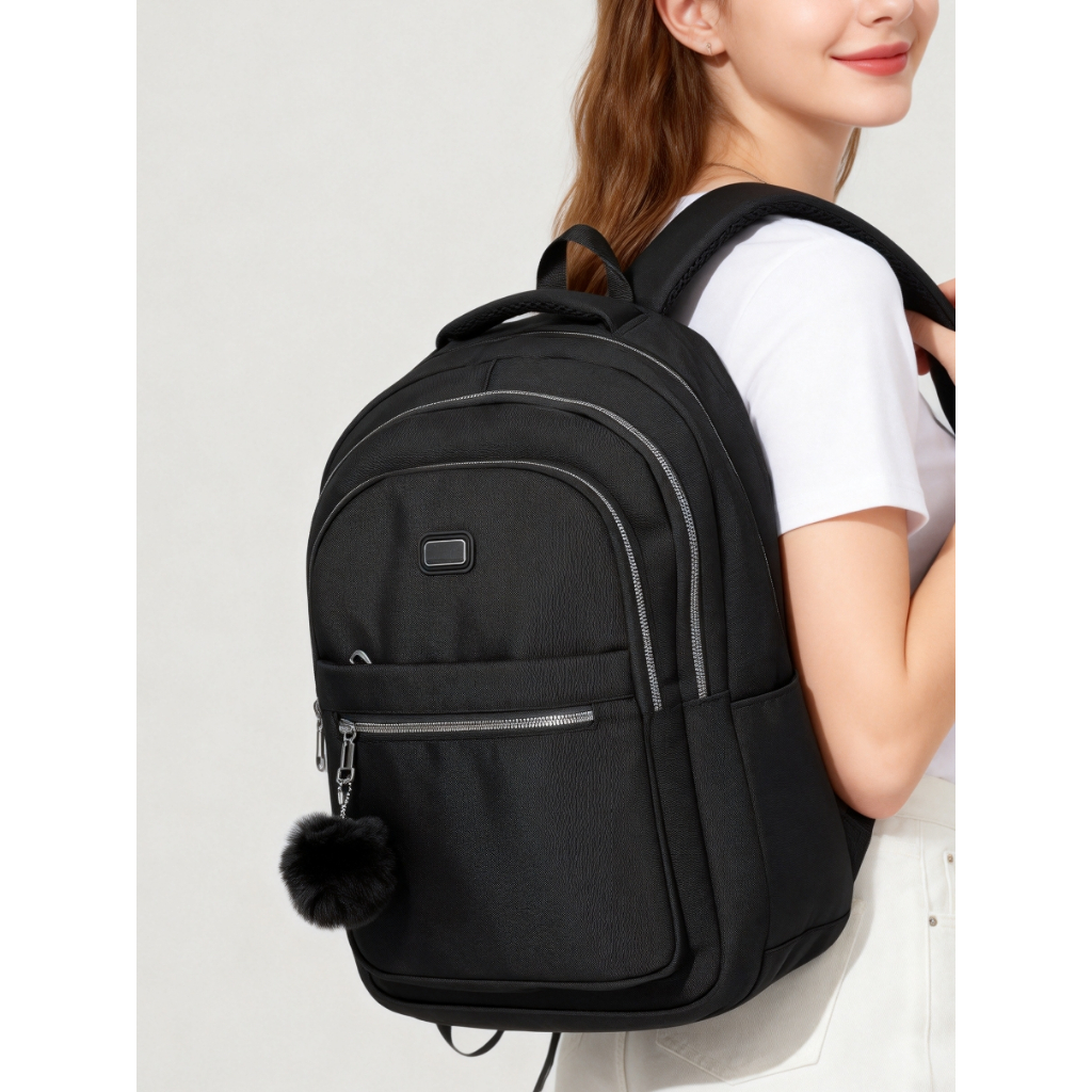 Mochila impermeável texturizada